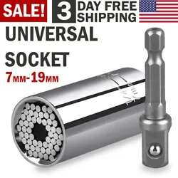 Universal Socket Wrench Alligator Magic Grip Multi Tool Power Drill Adapter. Equipped with power drill adapter, it is...