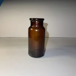 Vintage Amber Medicine Bottle.