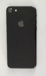 Coque arrière Iphone 7 modèle A1778 noir brillant. (ref.1C49).