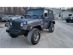 Available for you to consider is a 2002 Jeep Wrangler X 2dr 4x4 powered by a 4.0L 6cyl Engine. One of the most reliable...
