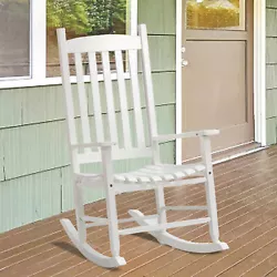 ☀️ 【SPECIAL DESIGN】- This rocking chair features a simple and elegant black/white style that can be easily...