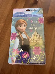 This card pack includes 8 invitations with envelopes with Anna on the front and the caption it’s a royal celebration....