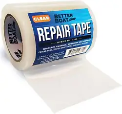 CLEAR & REPAIRS A VARIETY OF MATERIALS: highly versatile and adheres and can be used on Tarpaulin, Vinyl, Sunbrella...