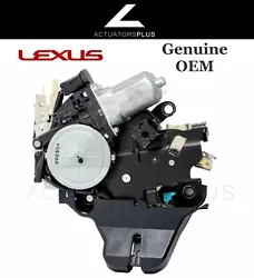 OEM Trunk Latch Actuator for a 2007-2012 Lexus LS460. Simply place your old door lock actuator back in the box and...