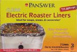 PanSaver Electric Roaster Liners. Instead use Pansaver Foil Liners.