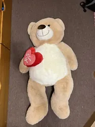 giant teddy bear 4 ft. Perfect gift for a loved one!Special note comes with it!