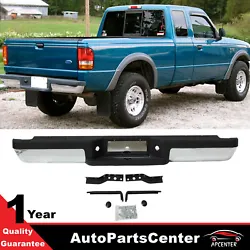 For 1993-2011 Ford Ranger Fleetside Bed. -1 Rear Bumper. -Made of ultra strong and light weight ABS plastic and steel....