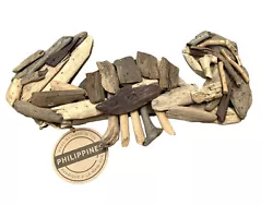 Handmade Driftwood Crab Handmade Philippines Nautical Sea Life Decor 13”x6”**** Caution: NOT A TOY. This crab was...