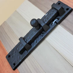 Slide the latch into the third loop for a secure closure! Add this to a barn door for a fun and authentic look....