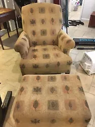 One of a kind living room chair with ottomans high quality.