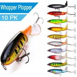 Topwater Fishing Lure Set with Rotating Tail. The easiest topwater lure to use, you just reel the bait and it...