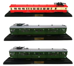 Editions Atlas. Scale HO: 1/87. Engine kit not provided. Set of 3 Model Trains. With certificate of authenticity....