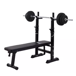 Adjustable Barbell Rack : You can place your barbell at various position. And foldable design provides great...