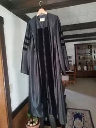 Doctoral graduation gown and hood, like new.  For people about 59