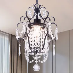 Specifications 】 Small crystal chandelier light size is 10.5
