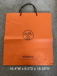 Authentic Empty Shopping Paper Bag Gift Tote (Large Size) USEDBrand：Hermès $23 for one bag.16.4”W x 6.5”D x...