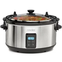 The easy to read, LCD-display indicates how long youve been cooking, and the locking lid seals food inside, making...