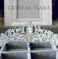 This Tiara Crown is a perfect fit for weddings, ceremonies or other special occasions. 1 x Bridal Crystal Tiara Crown....