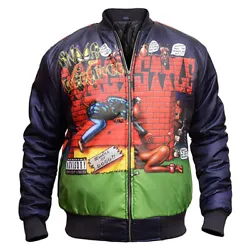 Snoop Dogg Singer DOGGY STYLE bomber JACKET. Material: Parachute➤ Internal: Quilted Viscose Lining. Detailed Size...