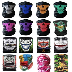 Multi-functional, can be used as neckerchief, hand band, wristband, balaclava, scarf, hairband hat and so on. Seamless,...