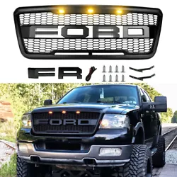 Style: New Raptor Style. Raptor style, no cutting or drilling required. Unscrew and remove the original front grill....