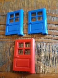 Lot 4 Porte LEGO train door 3861maison gare 588 381 6372 6363. État : Occasion Envoyé rapidement et soigné...