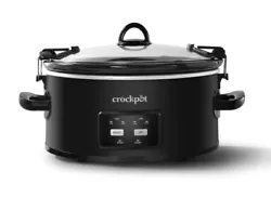 When you’re finished slow cooking, both the lid and the stoneware can be placed in the dishwasher for easy cleanup.