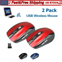 2.4GHz Wireless Optical Mouse Mice & USB Receiver For PC Laptop Computer DPI USA. Ajustable DPI Switch:...