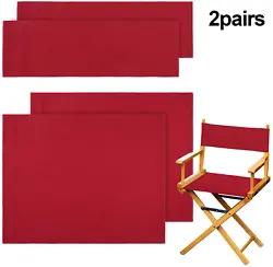 4 x Casual directors chair covers. Chair assistant Machine wash. Gentle cycle. Lay flat to dry. Material: cotton...