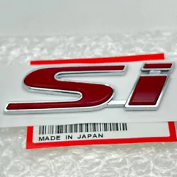1 x SI Emblem. Fit for:HONDA CIVIC. Clean the position you will install the emblem. Color: Red.