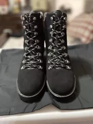 Coach lace up boots, shoes size 9.5. Beautiful boots, lace up or use zipper on the inside ankle. Brand new never worn...