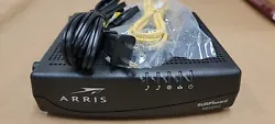 ARRIS SURFboard DOCSIS 3.0 Internet & Voice Cable Modem Xfinity SBV2402 with power cord and cat 5. DOCSIS® 3.0 Cable...