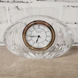 WATERFORD LEAD CRYSTAL. BEAUTIFUL DESK CLOCK. LETS MAKE A DEAL. WONDERFUL ADDITION TO YOUR COLLECTION. ANOTHER QUALITY...