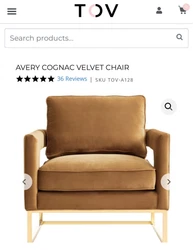Inspired by our love for luxe, modern design the Avery chair radiates sophistication and grandeur. With a glossy gold...