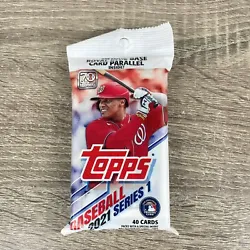 This is listing is for 1 fat pack of 2021 series 1 Topps40 cards per packI have multiple availableYou will receive...