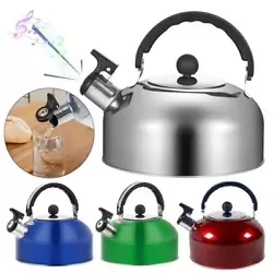 Functional Whistle Spout: This water whistling kettles spout will whistle to remind you when the water is boiling. So...