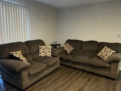 This sofa set is a comfortable addition to your living room or home office/study. The 3-seat sofa measures 90 inches in...