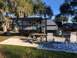 Cable hook up inside with HDMI and exterior cable. RV Cover and Wheel Covers Included. Water and sewer hoses and...