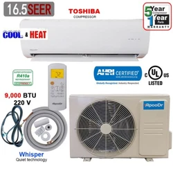 12,000 btu ductless mini split air conditioner and heat pump 1Ton and can cool or heat up to 600 square feet. INVERTER,...
