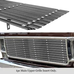 Style: Wide 20mm Horizontal Channel With Rivet Studs Billet. Compatible with Chevy Suburban 1973-1980. Toughest...