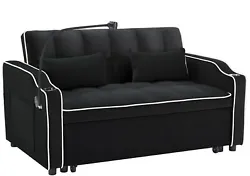 This sofa bed can be used as a loveseat, a freestanding bed, or a couch, which will provide you with a very comfortable...