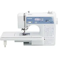 The machine is equipped with a large back-lit LCD screen which enables computerized stitch selection, and a unique...