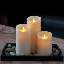Type：LED pillar candle. 3pcs (5