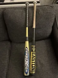 Both bats have a small crack, it may be still good for game, but I’m selling it as a BP bats (Batting Practice),...