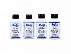 After using Angelus Leather Acrylic Paint, apply Angelus Acrylic Finisher to your customized sneakers to help protect...