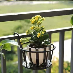 Thickened entire flower pot holder, strengthen the bearing weight capacity, more durable than the ordinary fence flower...