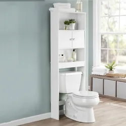 The Bathroom Space Saver creates valuable storage in the space above your toilet. This bathroom storage unit has three...