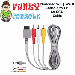 Compatible avec:NintendoWii | Mini Wii | Console Wii U. Câble AV Nintendo Wii. Compatible avec la console Nintendo...