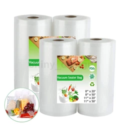 Vacuum Bag. 2 Roll 12 x 16 Plastic Clear Produce Bag Fruits Vegetable Food Storage 350/Rolls. 4 Mil Thick PA / PE...