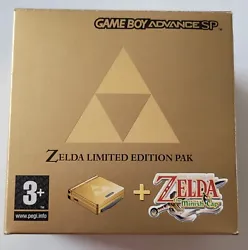 Je vends la console portable Nintendo Game Boy Advance SP Zelda Edition Limitée.  Elle est complète.